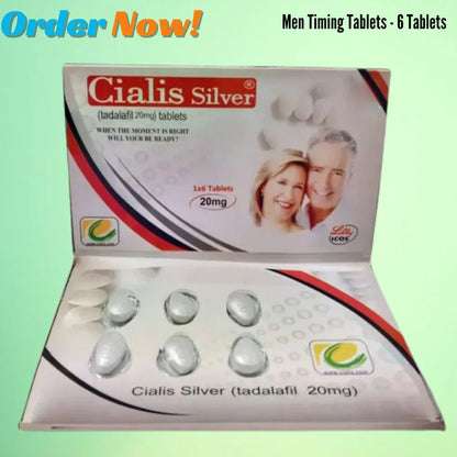 C!alis Silver 20mg 6 Tablet Book