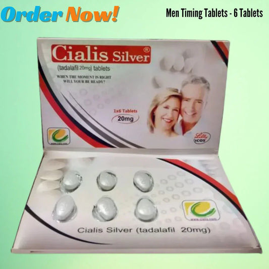 C!alis Silver 20mg 6 Tablet Book