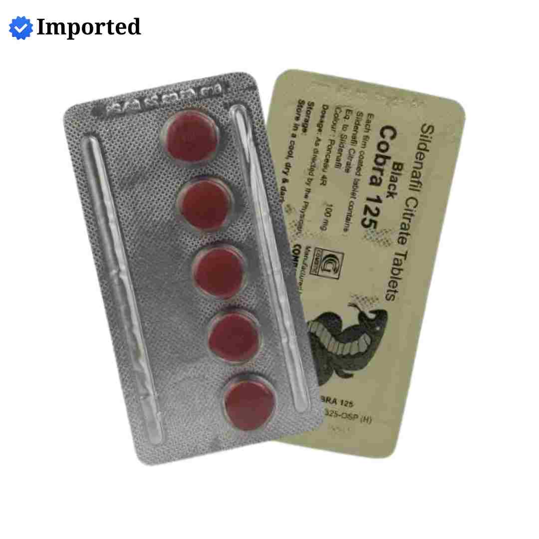 Black cobra 125Mg by Combitic Global Caplet Pvt Ltd (India).